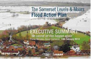 Strona tytułowa planu powodziowego dla równiny Somerset (Environmental Agency)