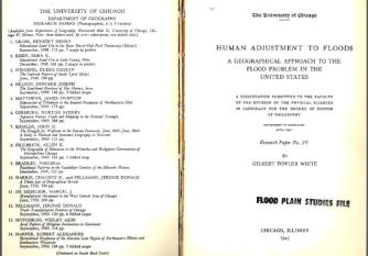 Oryginał pracy doktorskiej Gilberta Whitea (www.colorado.edu/hazards/gfw/images/Human_Adj_Floods.pdf)